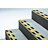 Anti-Slip Tape: Extra-Coarse Abrasive, 36 Grit Size, Striped, Black/Yellow, 1 in x 49 13/64 ft