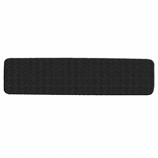 Anti-Slip Tread: Very Coarse, 46 Grit Size, Black, Solid, 3 in x 24 in, 42 mil Tape Thick, 50 PK