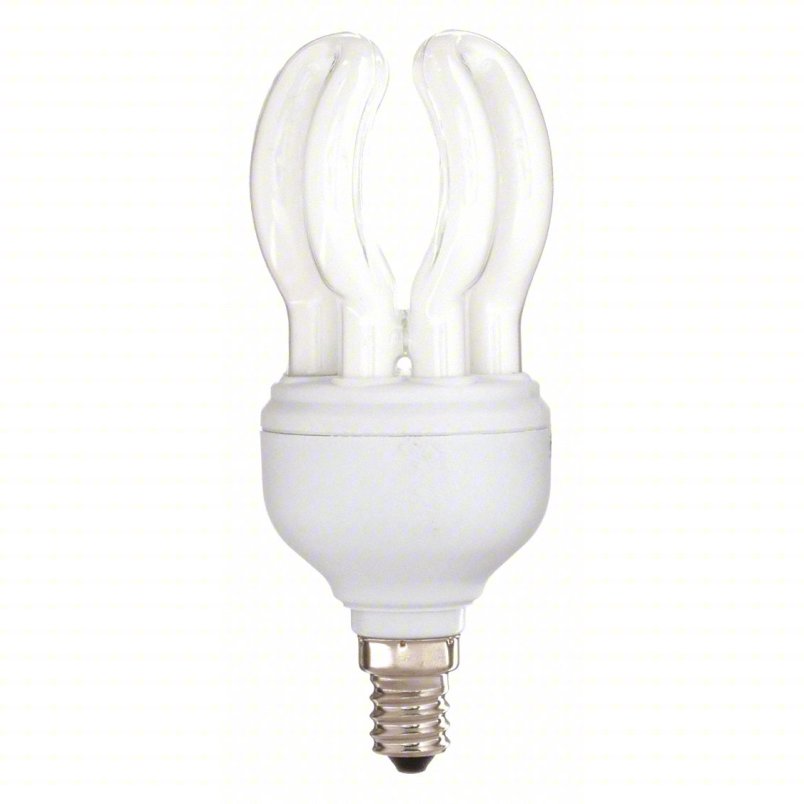 AERO-TECH Compact Fluorescent Bulb: Candelabra Screw (E12), Fluorescent, (A) Classic, A19, 11 W Watt