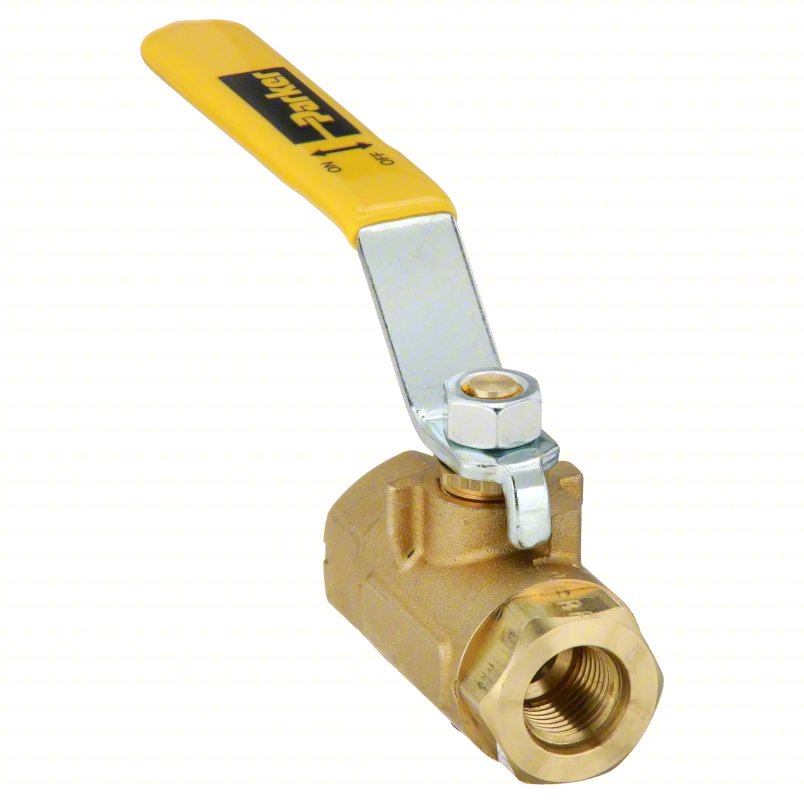 APPROVED VENDOR Manual Two-Way Ball Valve: 3/8 in, Brass, Straight, Female SAE x Female SAE, Lever
