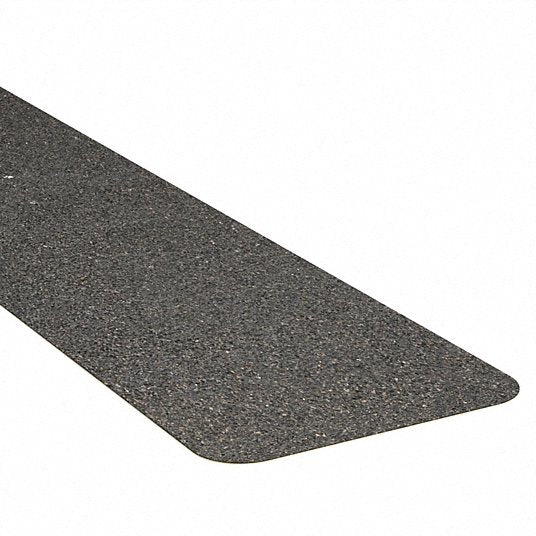 Anti-Slip Tread: Very Coarse, 24 Grit Size, Black, Solid, 6 in x 24 in, 6.7 mil Tape Thick, 25 PK