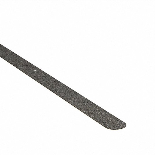 Anti-Slip Tread: Coarse, 60 Grit Size, Black, Solid, 3/4 in x 24 in, 28 mil Tape Thick, 3M™, 50 PK