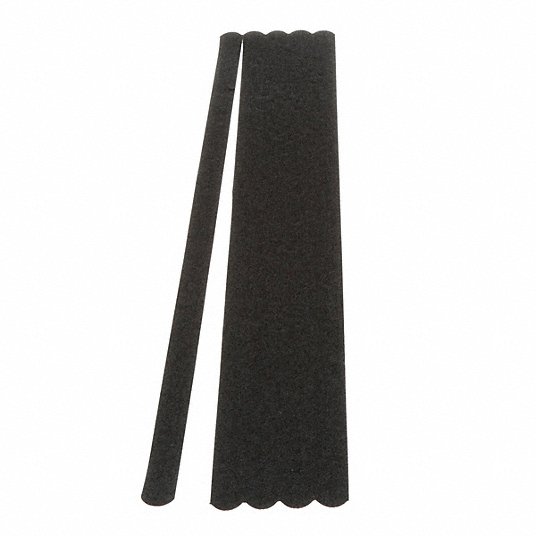 Anti-Slip Tread: Coarse, 60 Grit Size, Black, Solid, 3/4 in x 24 in, 28 mil Tape Thick, 3M™, 50 PK