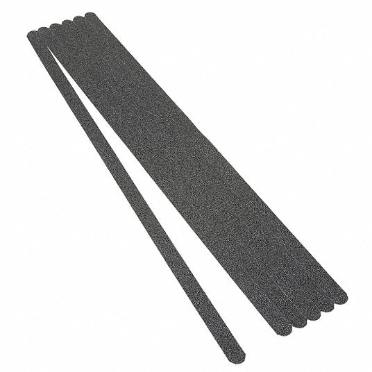 Anti-Slip Tread: Coarse, 60 Grit Size, Black, Solid, 3/4 in x 24 in, 28 mil Tape Thick, 3M™, 50 PK