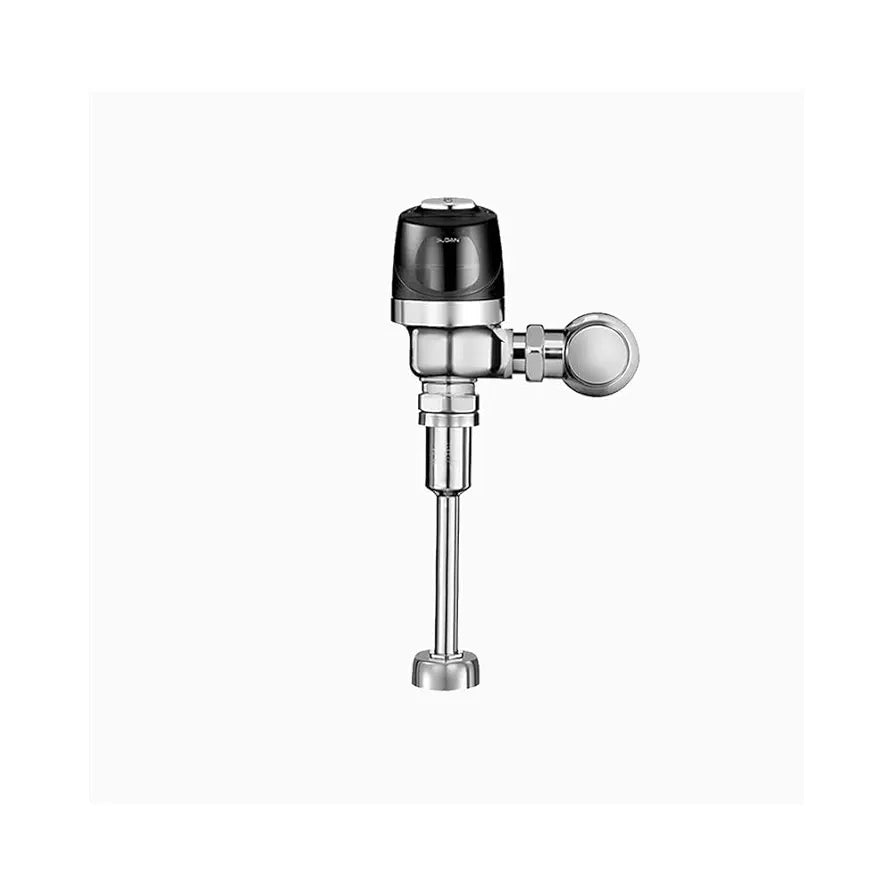 Sloan 8186 Exposed Sensor Urinal Flushometer, 1.0 GPF Flush Valve - Single Flush, Fixture Connection Top Spud, Battery Powered Infrared Sensor, Polished Chrome Finish, 3790013
