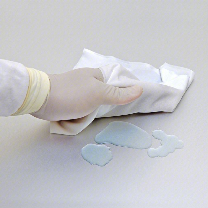 BERKSHIRE Dry Wipe: Soft Pack, ISO 3 (Class 1), Choice® Edge, 100 Sheets, Polyester, White