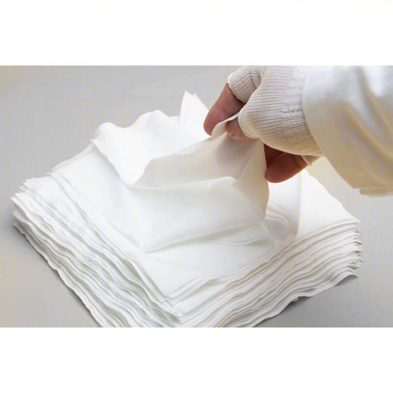BERKSHIRE Dry Wipe: Soft Pack, ISO 3 (Class 1), Choice® 900, 150 Sheets, Polyester, White