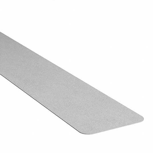 Anti-Slip Tread: Very Coarse, 46 Grit Size, Gray, Solid, 3 in x 24 in, 38 mil Tape Thick, 50 PK