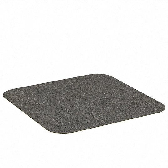 Anti-Slip Tread: Very Coarse, 46 Grit Size, Black, Solid, 5 1/2 in x 5 1/2 in, Acrylic, 50 PK