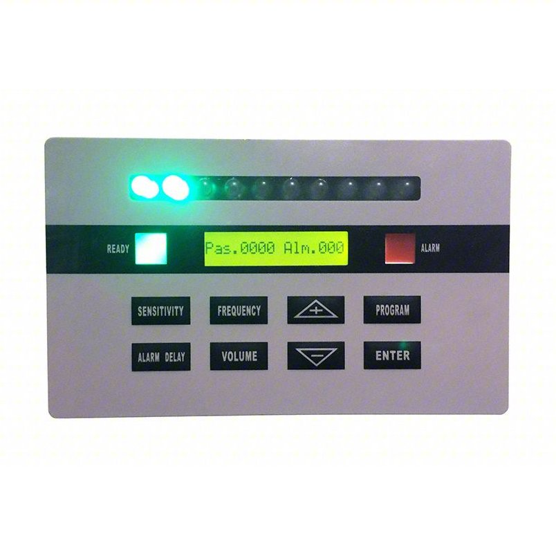 METAL DEFENDER Walk-Through Metal Detector: Metal Defender, 33 Zones, Battery Operated