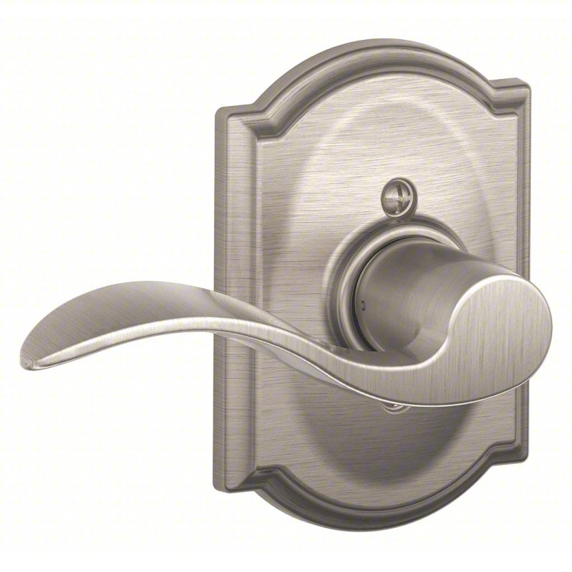 SCHLAGE Door Lockset: Dummy Lever Locksets, Nickel, ADA Compliant