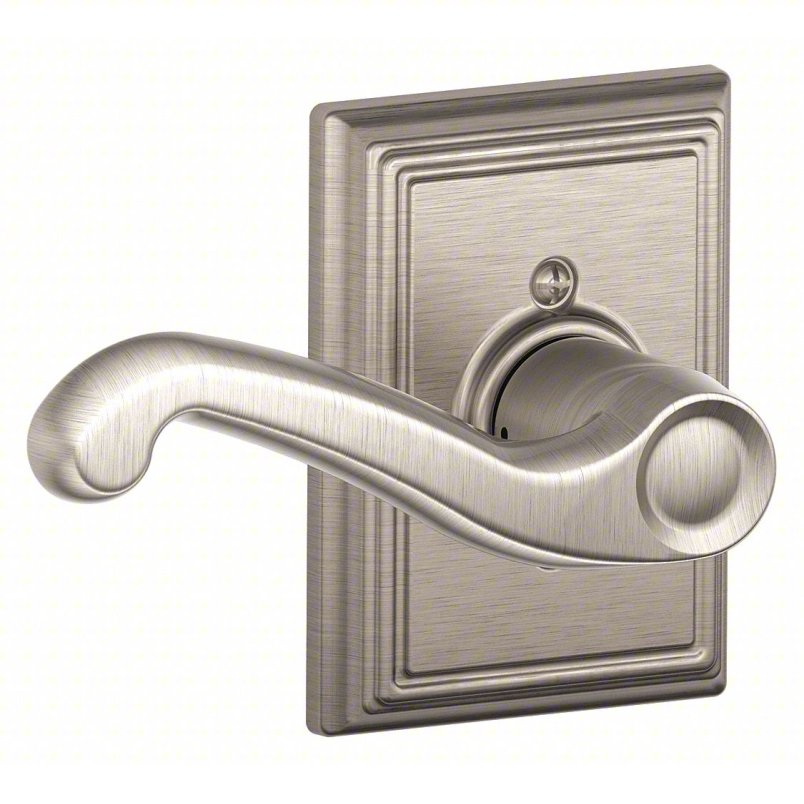 SCHLAGE Door Lockset: Dummy Lever Locksets, Nickel, ADA Compliant