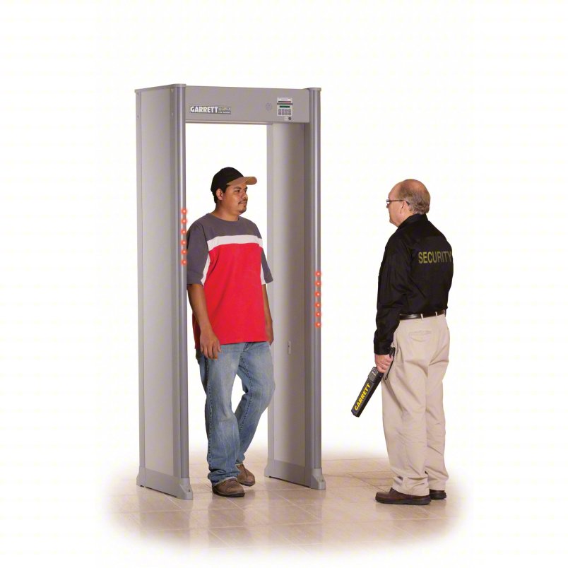 GARRETT METAL DETECTORS Walk-Through Metal Detector: PD 6500i, 33 Zones, 87 in x 35 in x 23 in