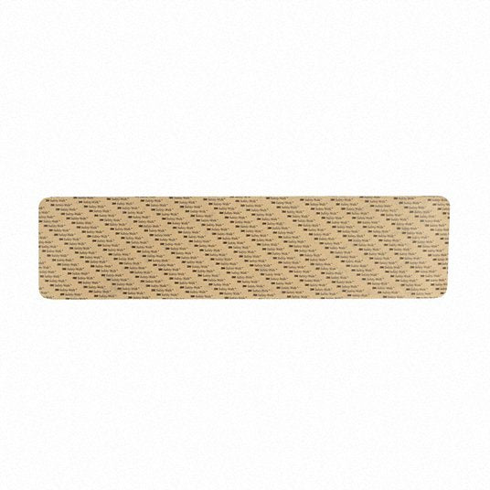 Anti-Slip Tread: Coarse, 60 Grit Size, Clear, Solid, 6 in x 24 in, 35 mil Tape Thick, Rubber, 50 PK