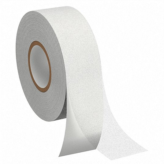 Anti-Slip Tape: Non-Abrasive, Solid, Clear, 6 in x 60 ft, 23 mil Tape Thick, Acrylic, AbilityOne®