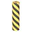 Anti-Slip Tape: Very Coarse, 46 Grit Size, Striped, Black/Yellow, 24 in x 60 ft, 30 mil Tape Thick