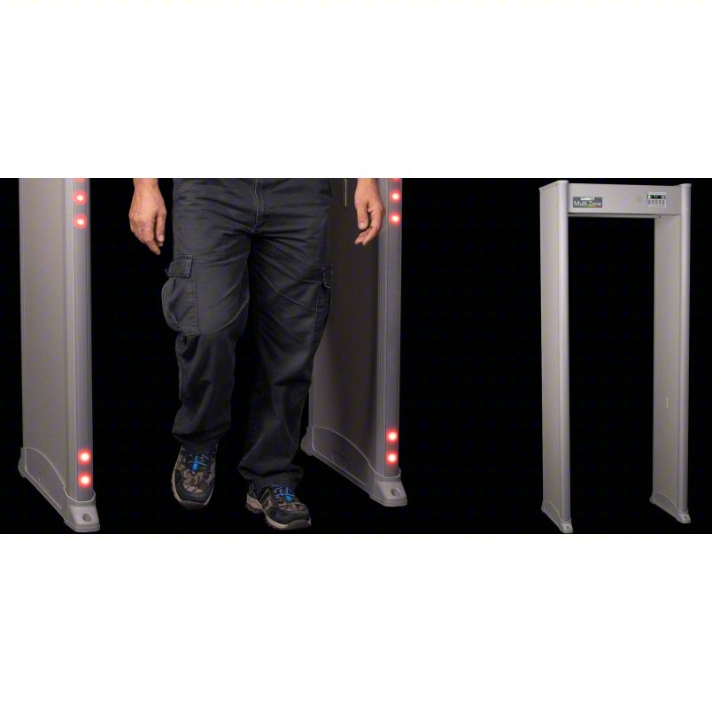 GARRETT METAL DETECTORS Walk-Through Metal Detector: 20 Zones, 87 in x 35 in x 23 in