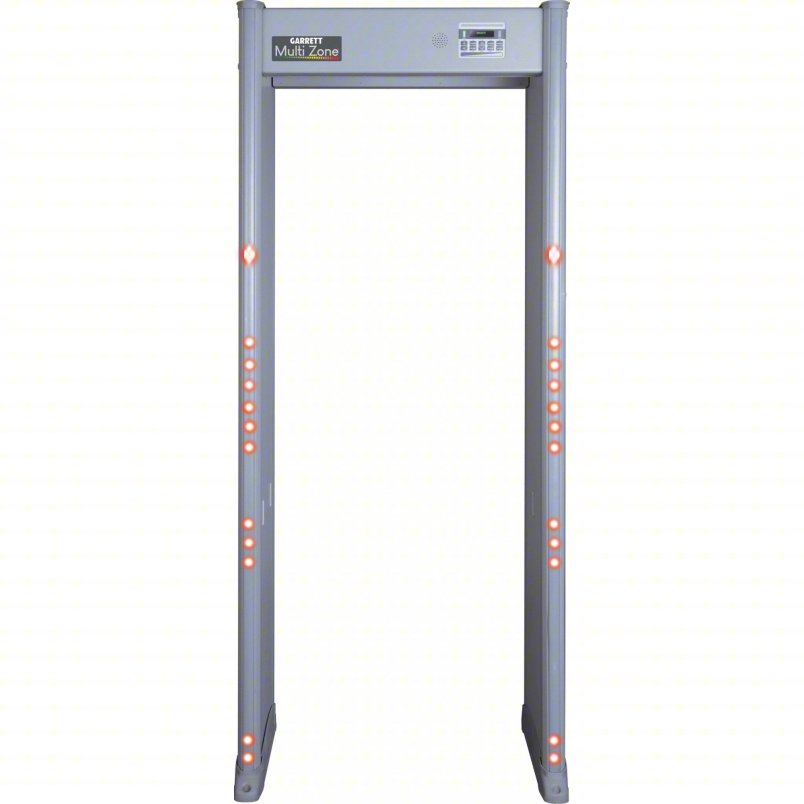 GARRETT METAL DETECTORS Walk-Through Metal Detector: 20 Zones, 87 in x 35 in x 23 in