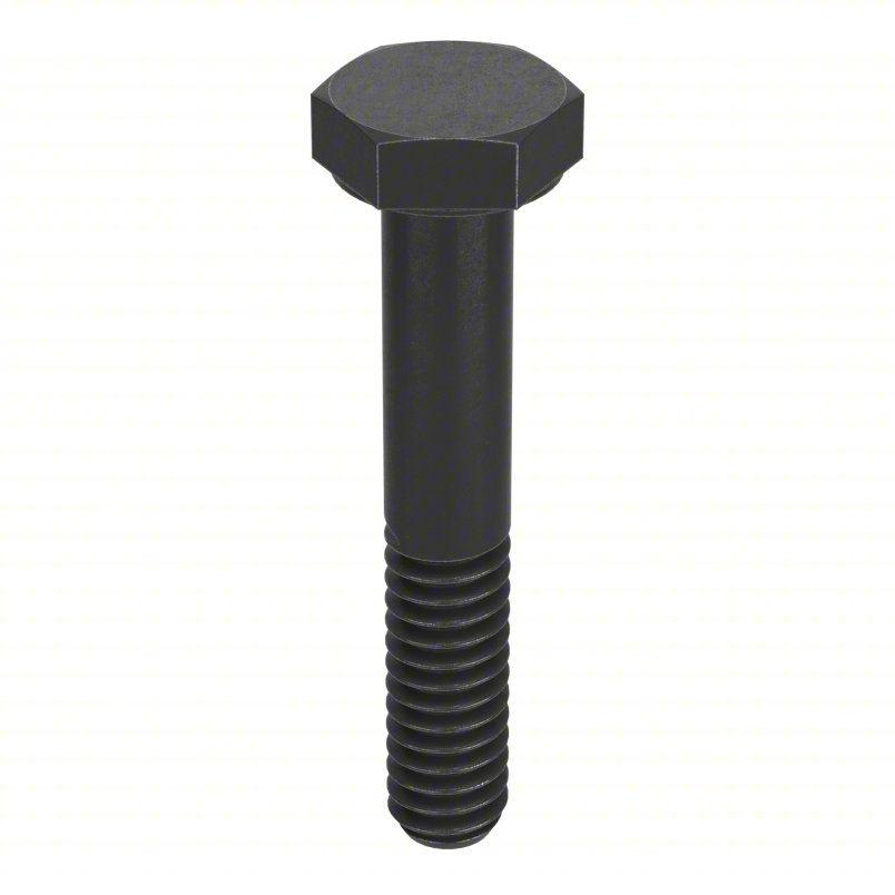 Hex Head Cap Screw: Steel, Grade 2, Plain, 1/4"-20, Coarse, 1 1/4 in lg, Globally Sourced, 100 PK