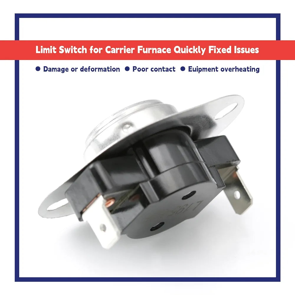 HH18HZ195 Limit Switch Replacement for Carrier Furnace Part Model 48FCDA0413A 48FCEA0413A PY1REA036074ABWA PY1REA036074ABWB L195-80F