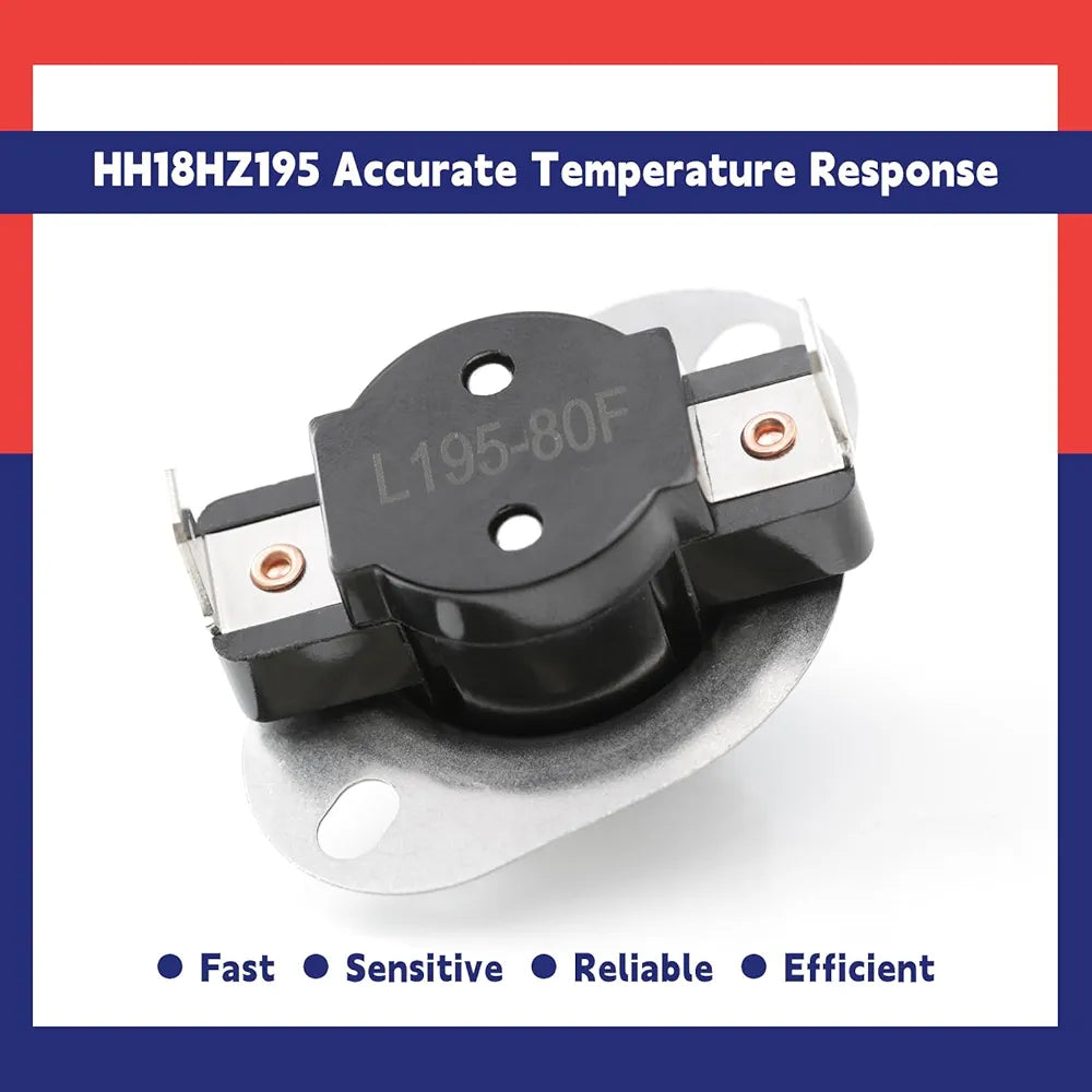 HH18HZ195 Limit Switch Replacement for Carrier Furnace Part Model 48FCDA0413A 48FCEA0413A PY1REA036074ABWA PY1REA036074ABWB L195-80F