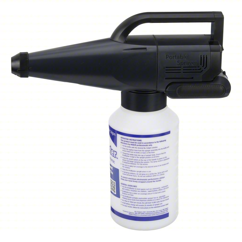 NU-CALGON Cordless Handheld Sprayer: Handheld Sprayer, Cordless, Handheld, 9 ft Spray Distance - Max