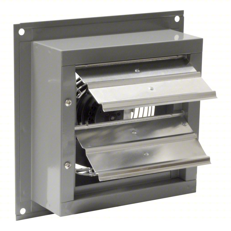 Exhaust Fan: 8 in Blade, 2 Speed, 3/100 hp, Totally Enclosed Air Over, 360 cfm, 115V AC, 1 ph