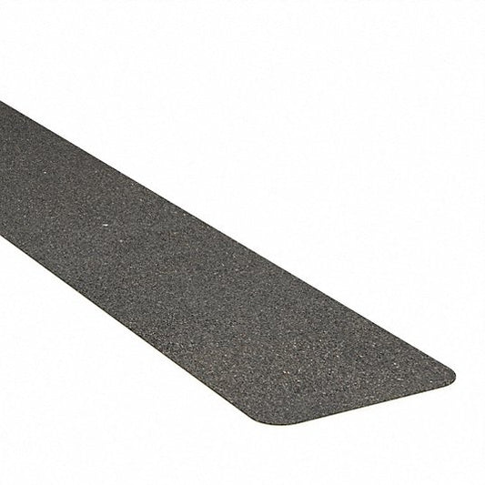 Anti-Slip Tread: Very Coarse, 46 Grit Size, Black, Solid, 2 in x 24 in, Acrylic, Wooster, 50 PK