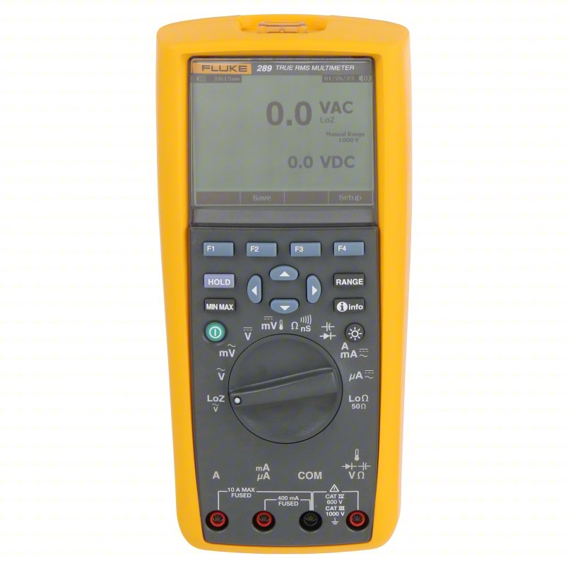 FLUKE Digital Multimeter: TRMS, Bluetooth-Compatible /Data Logging, 50,000, FlukeView Forms