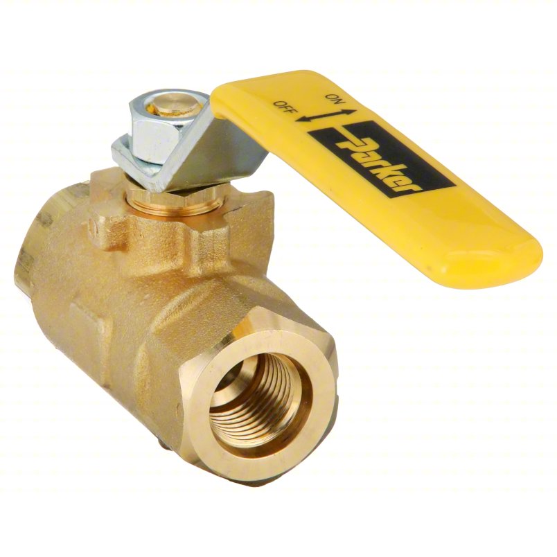 APPROVED VENDOR Manual Two-Way Ball Valve: 3/8 in, Brass, Straight, Female SAE x Female SAE, Lever