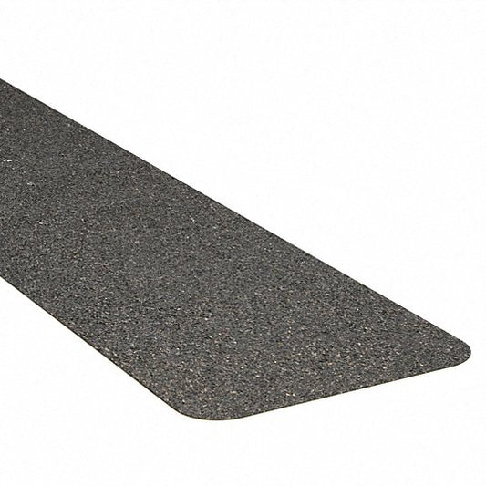 Anti-Slip Tread: Very Coarse, 24 Grit Size, Black, Solid, 6 in x 24 in, 6.7 mil Tape Thick, 25 PK