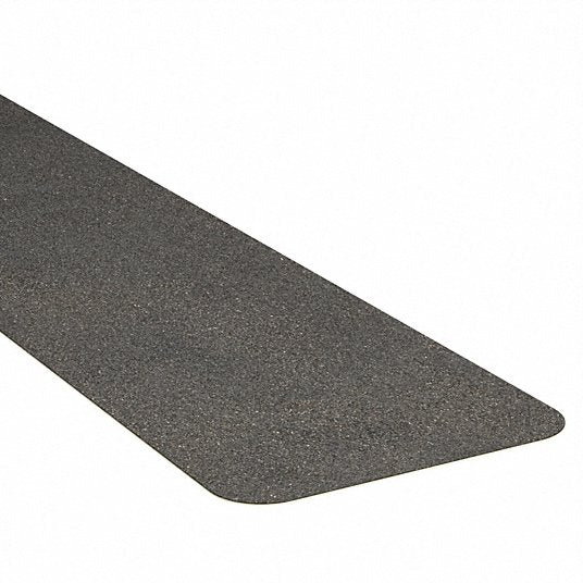 Anti-Slip Tread: Non-Abrasive, Black, Solid, 6 in x 24 in, 45 mil Tape Thick, Rubber, 3M™, 50 PK