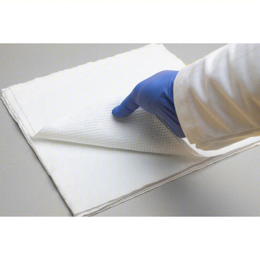 BERKSHIRE Dry Wipe: Soft Pack, ISO 3 (Class 1), Choice® SuperSorb, 75 Sheets, Polyester, White