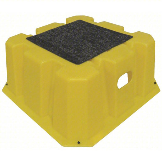 DPI Step Stool: 1 Steps, 10 in Overall Ht, 500 lb Load Cap, Plastic, 10 in Standing Ht