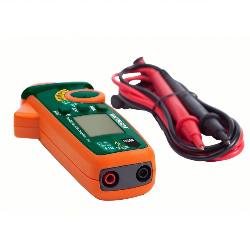 EXTECH Digital Clamp Meter: Clamp-Jaw Jaw, CAT II 600V/CAT III 300V, TRMS, 1,000 A Max. AC Current