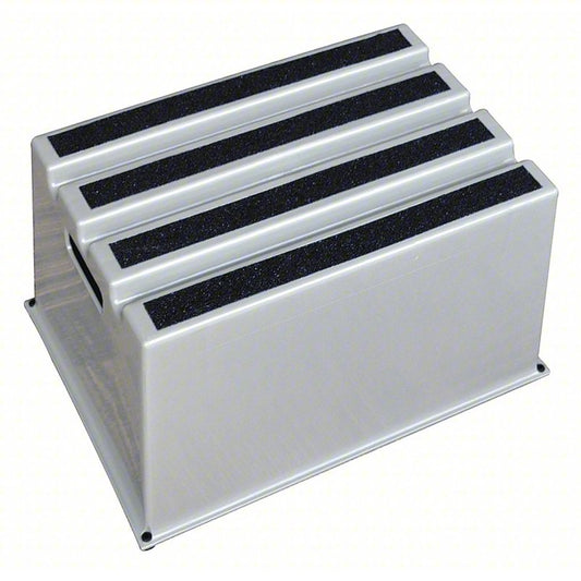 APPROVED VENDOR Step Stool: 1 Steps, 12 in Overall Ht, 500 lb Load Cap, Plastic, 12 in Standing Ht
