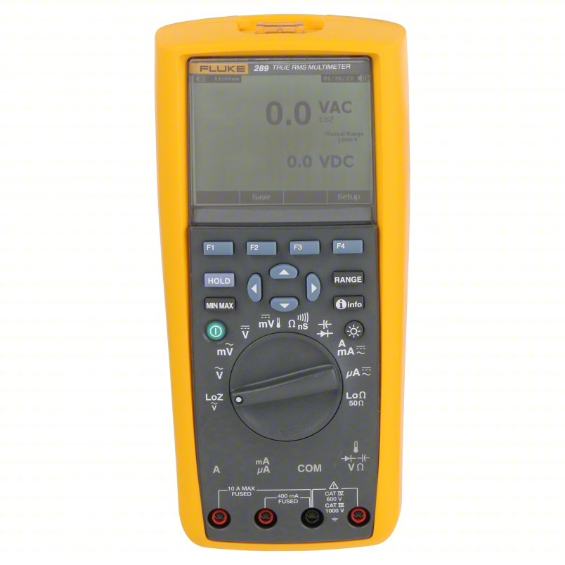 FLUKE Digital Multimeter Kit: TRMS, Bluetooth-Compatible /Data Logging, 50,000, Full Size Multimeter