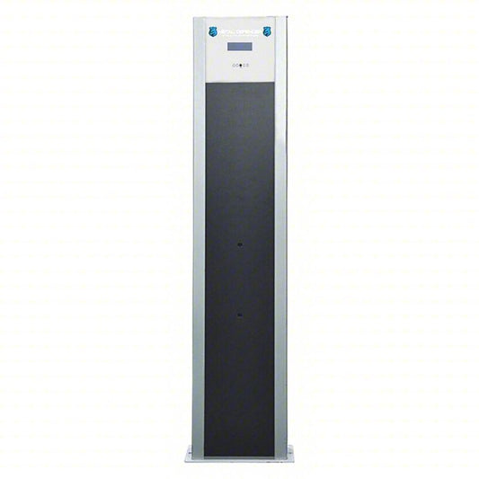 METAL DEFENDER Walk-Through Metal Detector: 10 Zones, 78 1/2 in x 15 1/2 in x 4 3/4 in, Light Alert