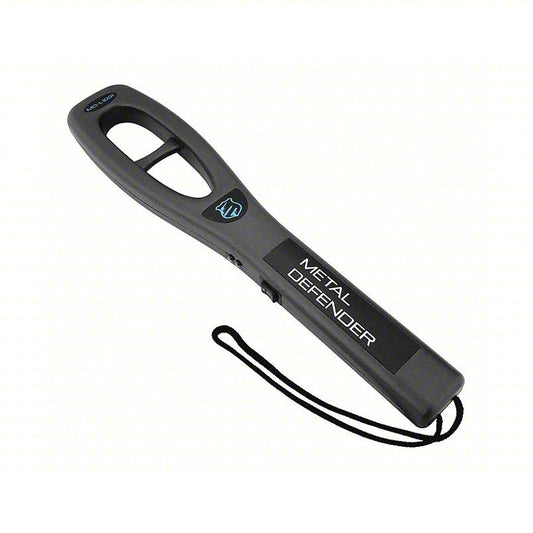 METAL DEFENDER Metal Detector: 1 1/2 in Scan Dp, 14 3/4 in L x 3 in W x 1 in H, 1 Battery Required
