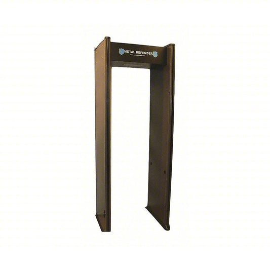 METAL DEFENDER Walk-Through Metal Detector: Metal Defender, 6 Zones, 87 1/2 in x 32 in x 15 1/2 in
