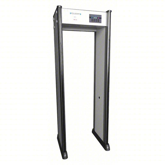 METAL DEFENDER Walk-Through Metal Detector: Metal Defender, 33 Zones, Battery Operated