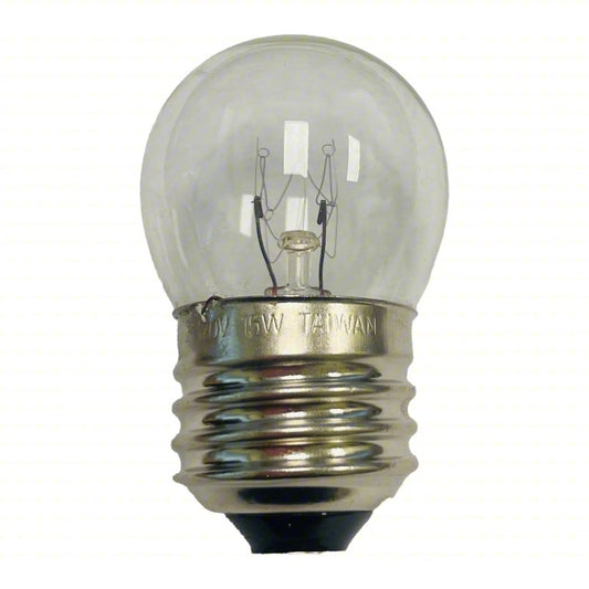 APPROVED VENDOR Incandescent Bulb: Candelabra Screw (E12), Incandescent, (S) Sign, S11, 15 W Watt