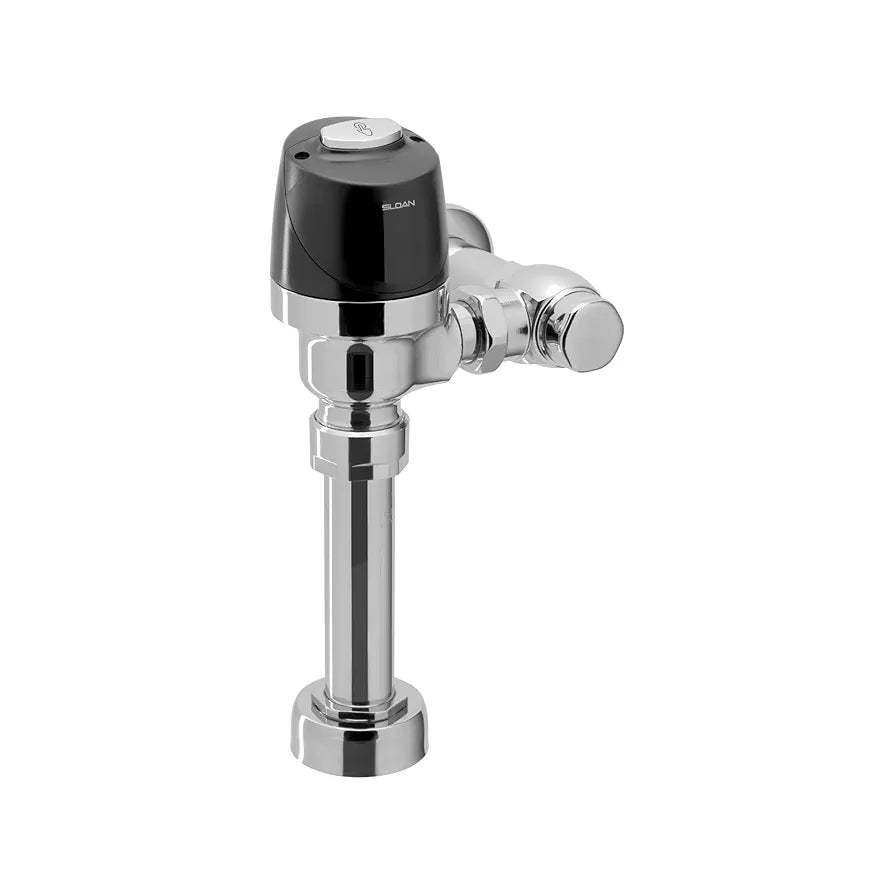 Sloan 8111 Exposed Sensor Water Closet Flushometer, 1.6 GPF Flush Valve - Infrared Sensor with Courtesy Flush Override Button, Battery Powered, 3790011