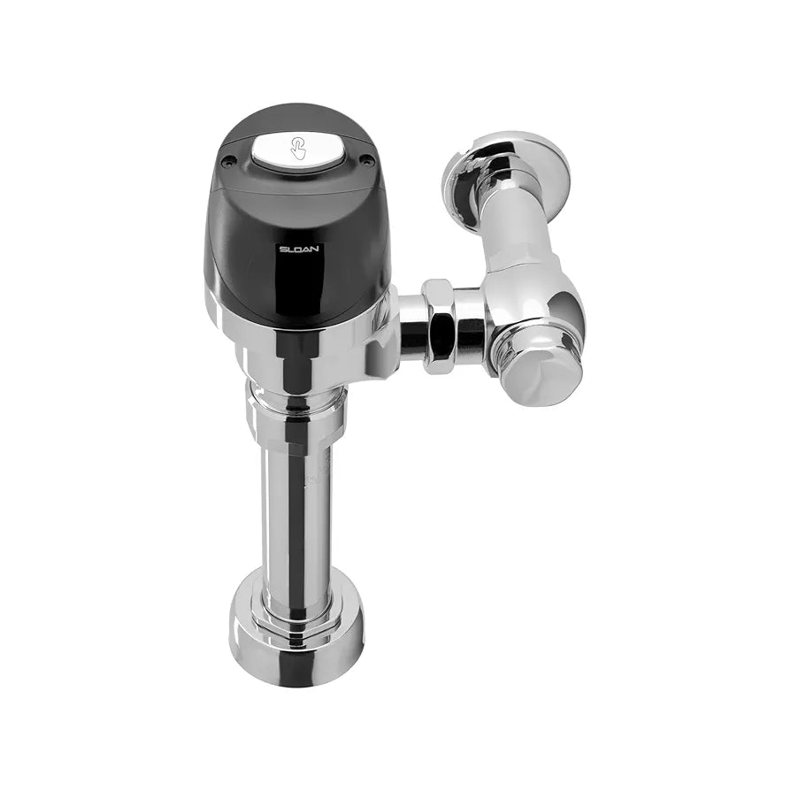 Sloan 8111 Exposed Sensor Water Closet Flushometer, 1.6 GPF Flush Valve - Infrared Sensor with Courtesy Flush Override Button, Battery Powered, 3790011