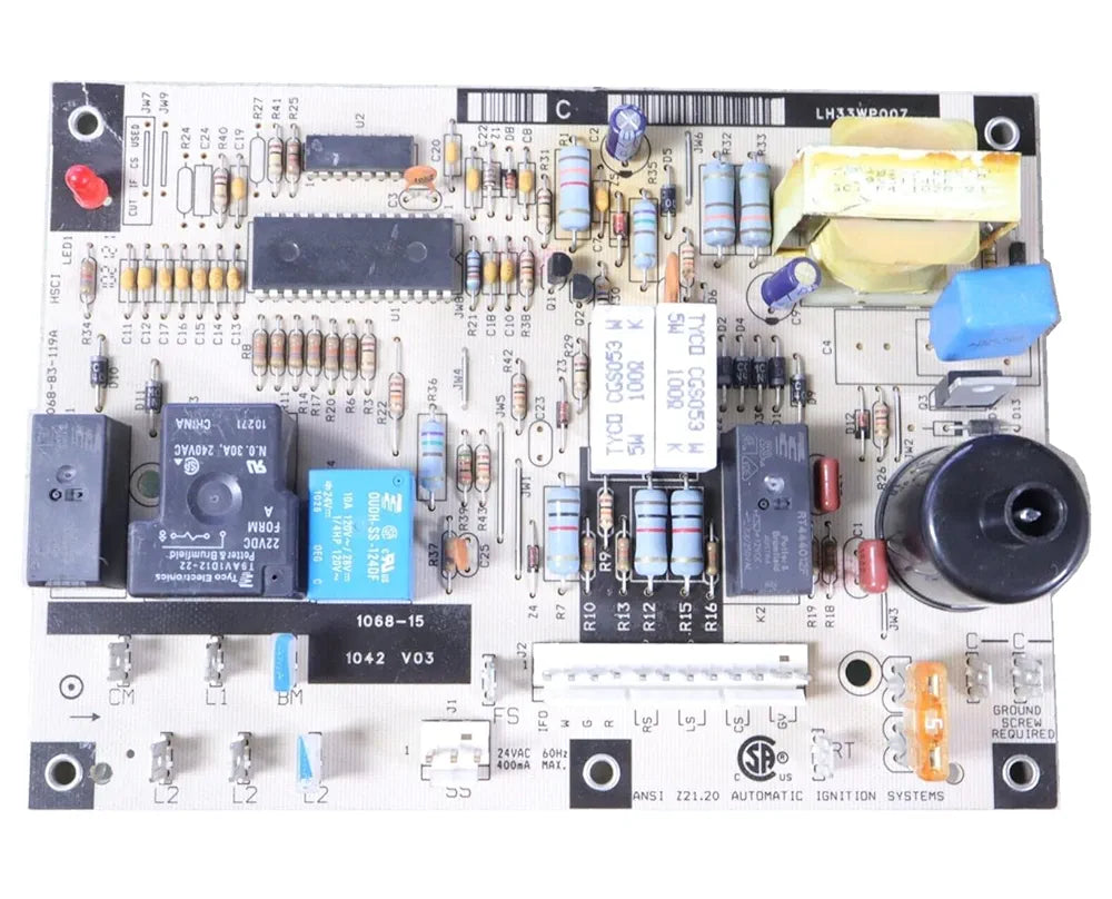 LH33WP007 Furnace Control Circuit Board 1068-15 White