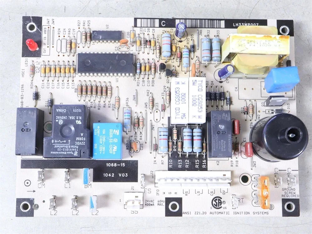 LH33WP007 Furnace Control Circuit Board 1068-15 White