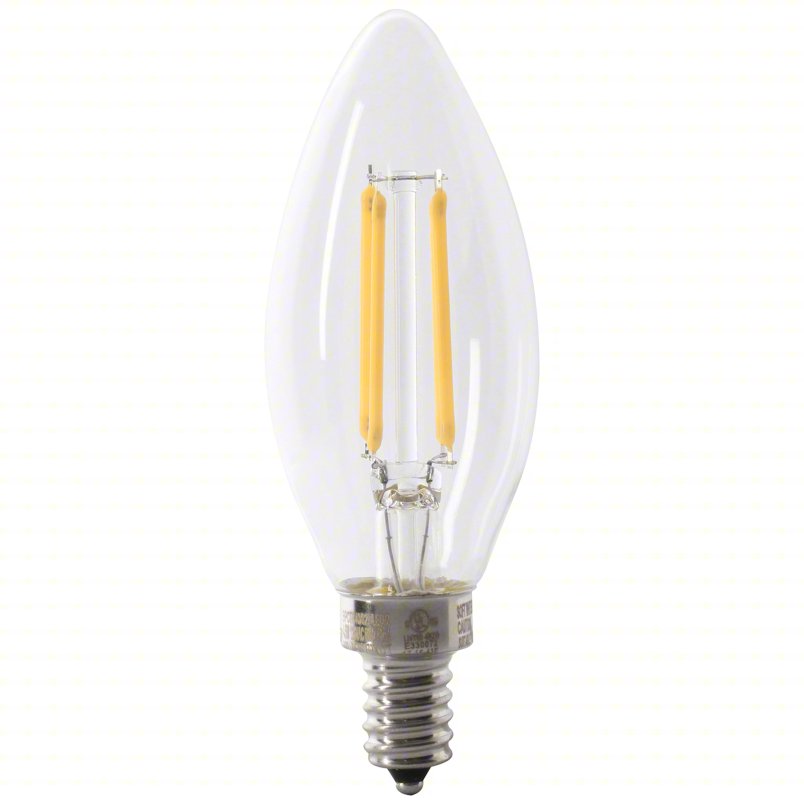 FEIT ELECTRIC Compact LED Bulb: Candelabra Screw (E12), LED, (B) Bullet, B10, 3.3 W Watt, 3000K