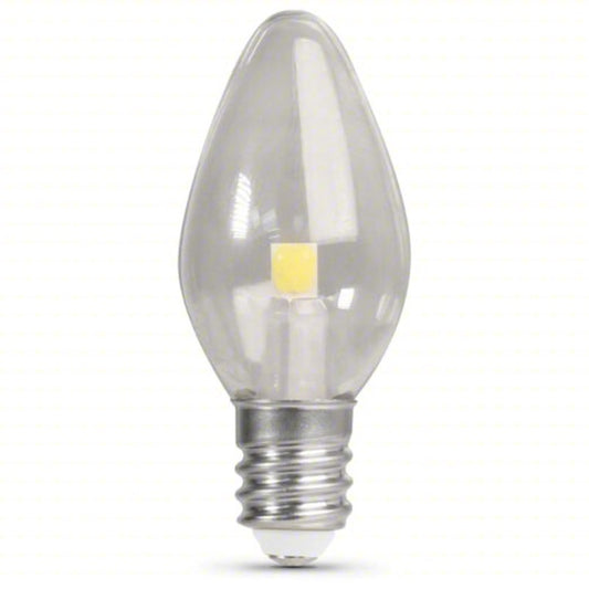 FEIT ELECTRIC Compact LED Bulb: Candelabra Screw (E12), LED, (C) Candle, C7, 0.35 W Watt, 2700K