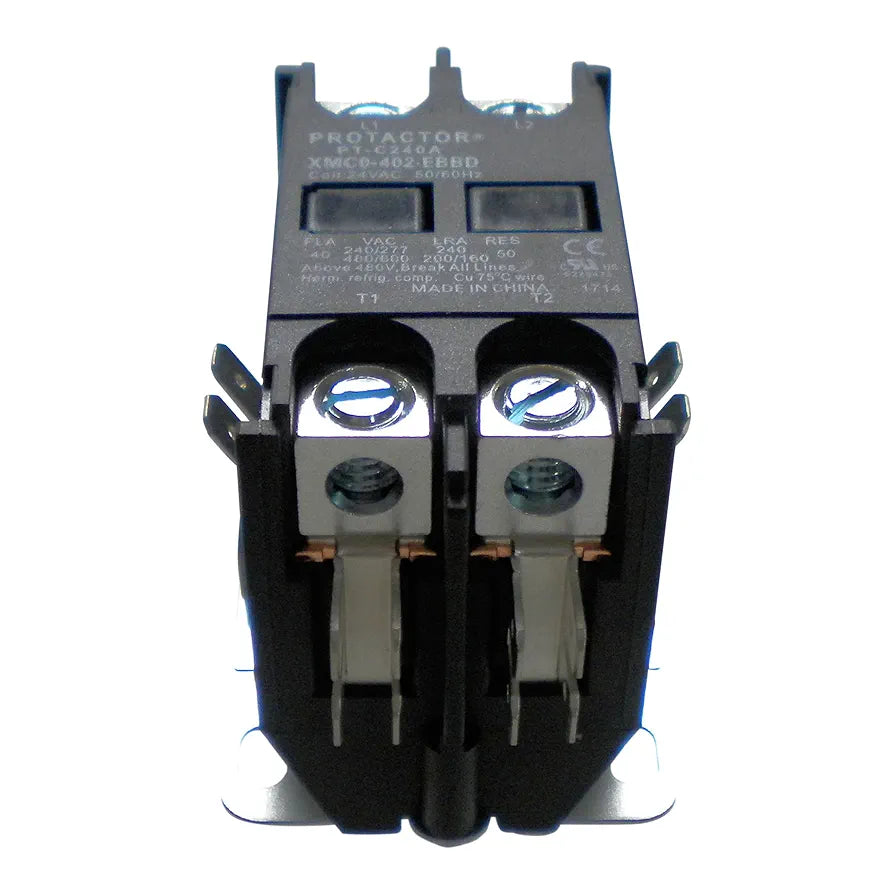 2 Pole 40 AMP Heavy Duty AC Contactor Replaces Virtually All Residential 2 Pole Models