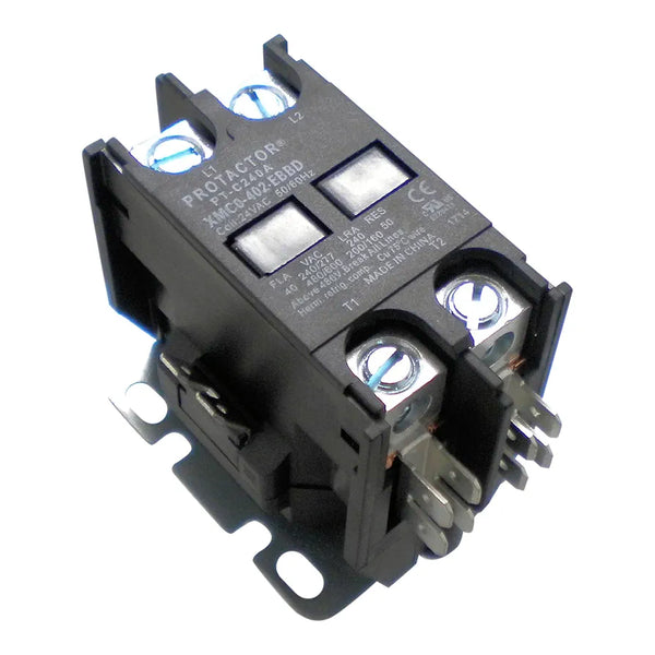 2 Pole 40 AMP Heavy Duty AC Contactor Replaces Virtually All Residential 2 Pole Models